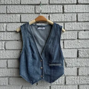 GOOD LUCK Denim Vest