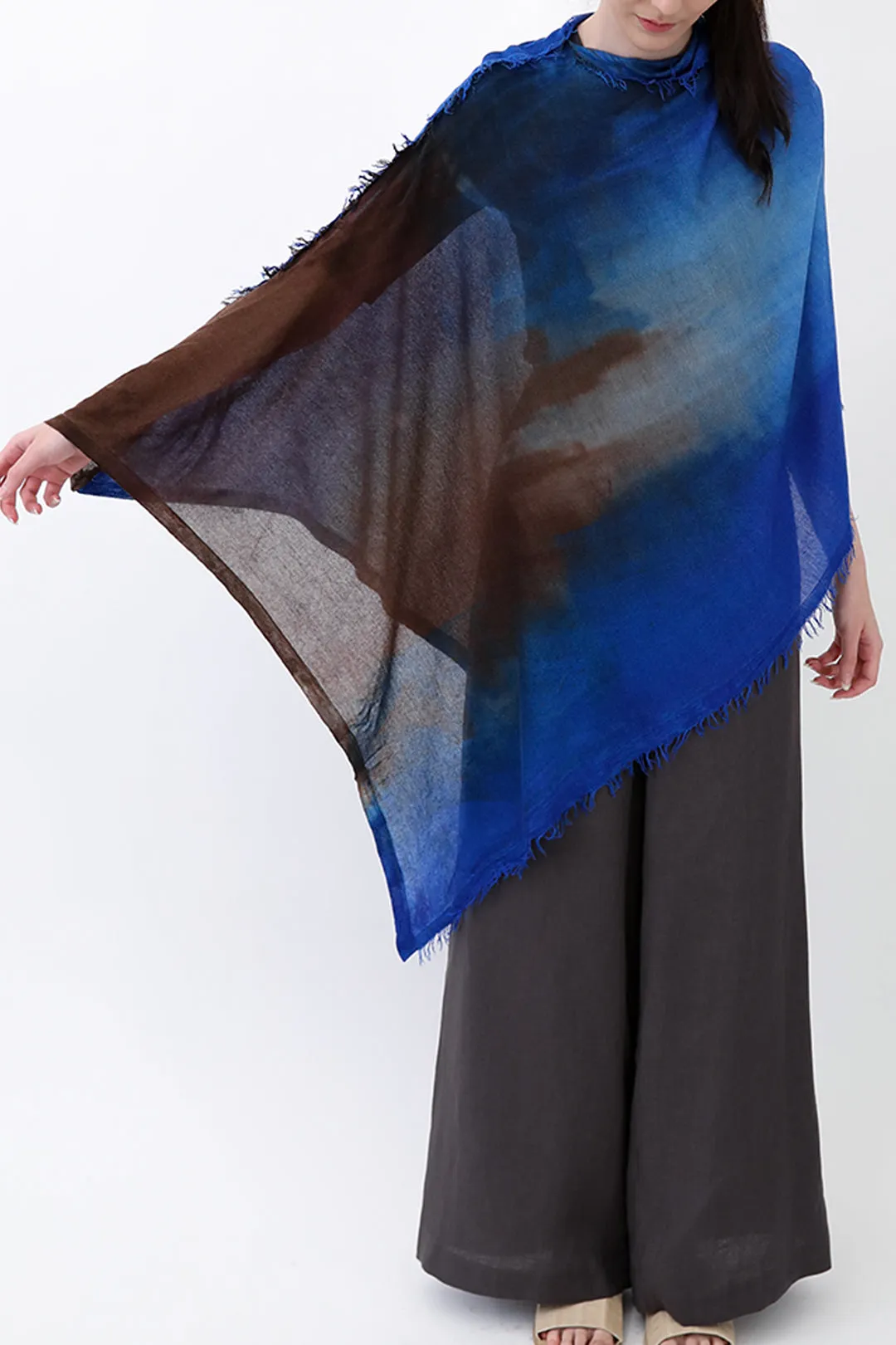 HANDPAINTED CARRIAGI CASHMERE VARA WRAP