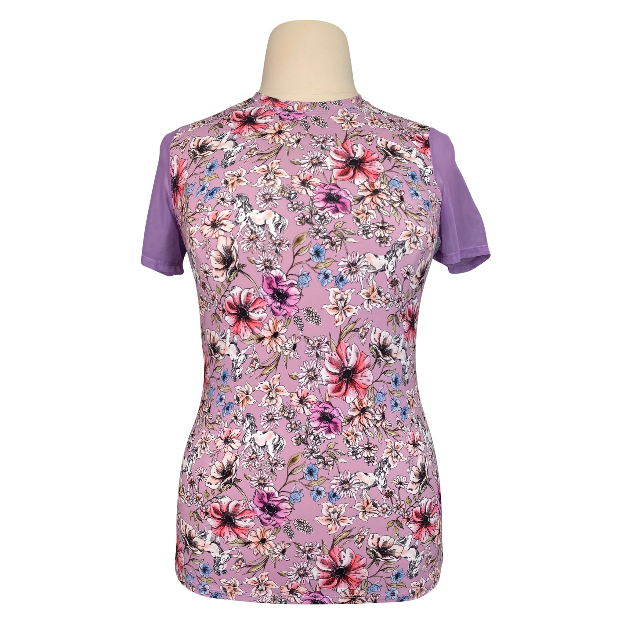 Hannah Childs  'Shannon Mesh' Top in Horse Blossom - Women's XL