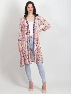 Harve  long Printed shrug