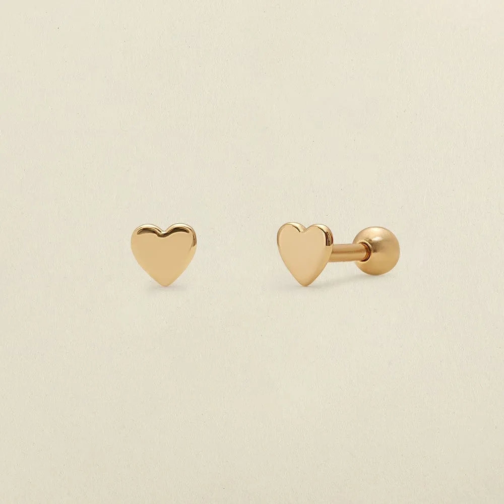 Heart Stud Earrings