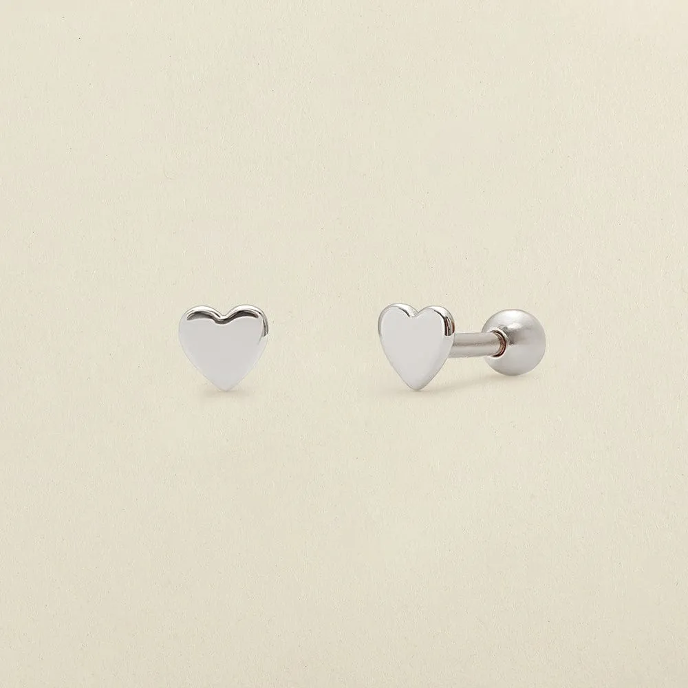 Heart Stud Earrings