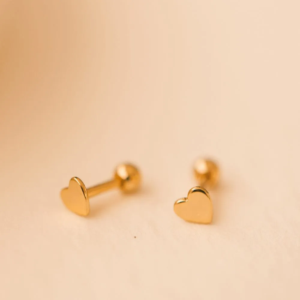 Heart Stud Earrings