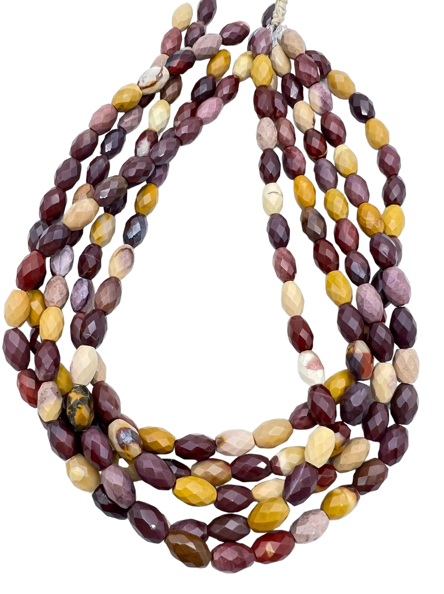 High Quality Mookaite (Australia) Hand Faceted Barrel Beads 8x12mm, 16 Inch Strands