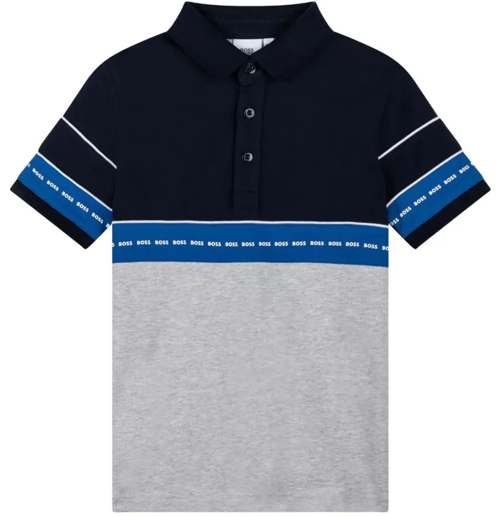 Hugo Boss Kids Colorblock Polo Navy J25N56-849