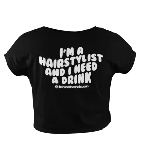 I Need a Drink Cropped T-Shirt