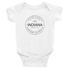 Indiana - Infant Bodysuit - Latitude & Longitude