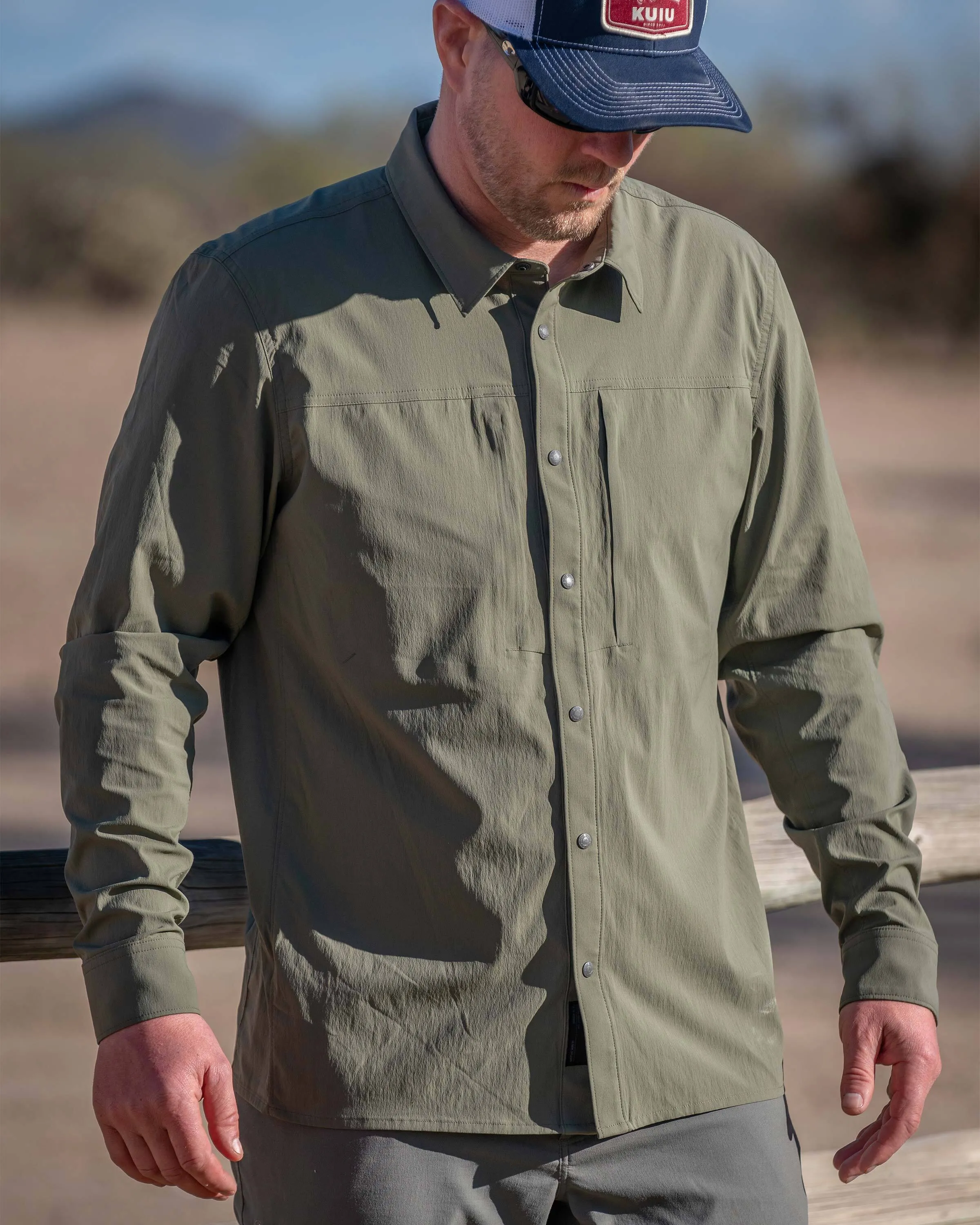 Intrepid LS Shirt | Dark Sage