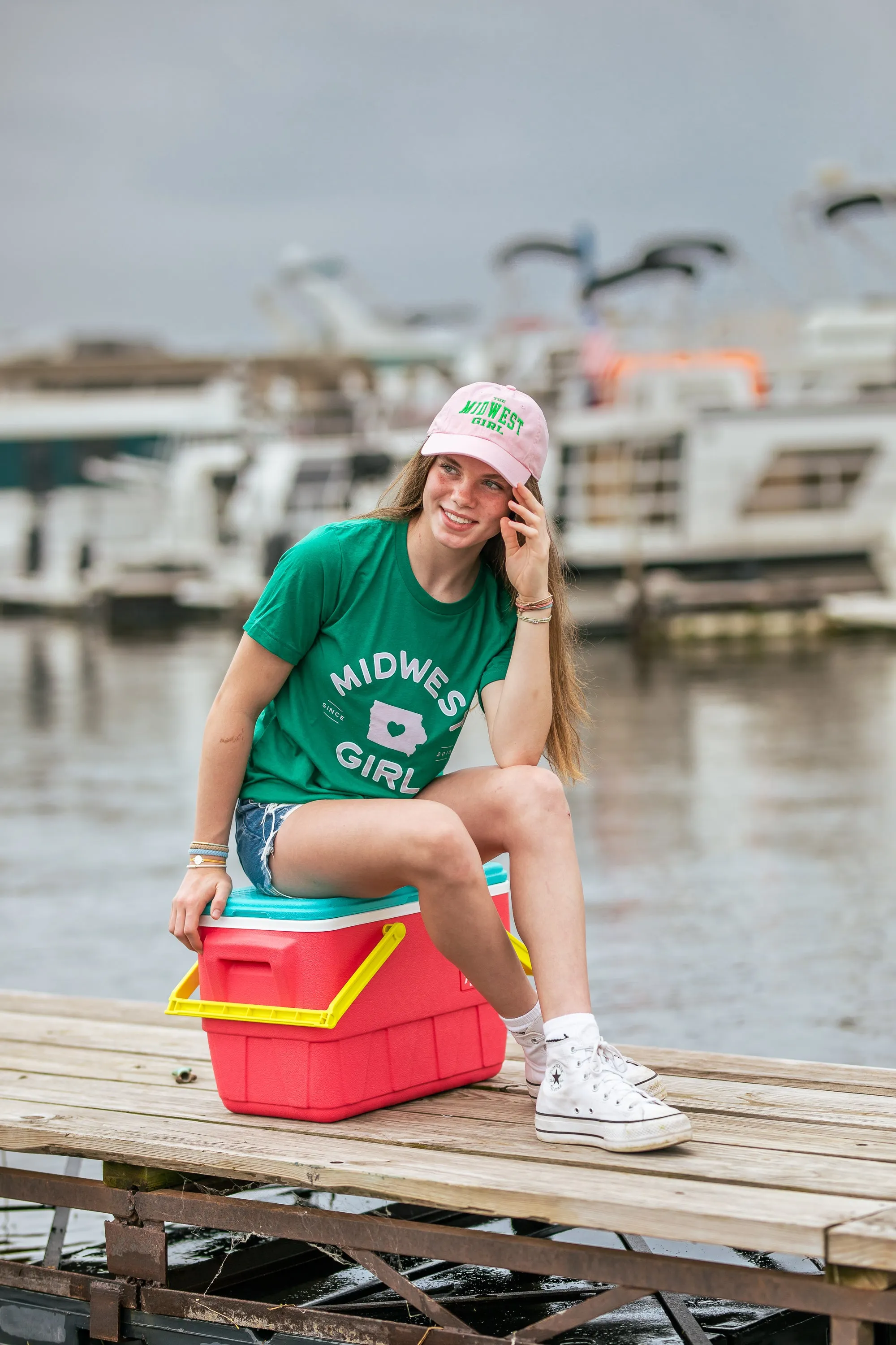 Iowa Tee in Green