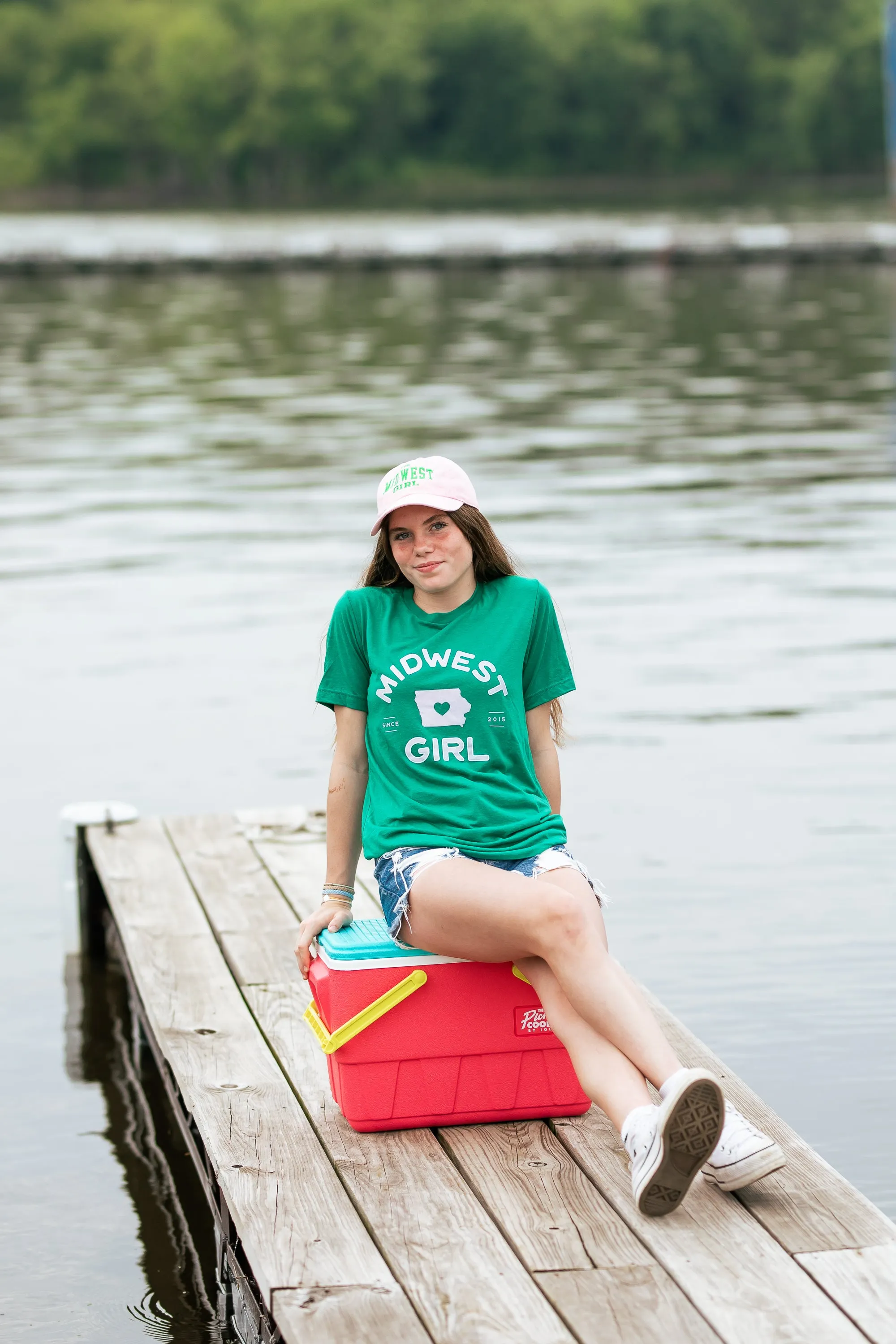 Iowa Tee in Green