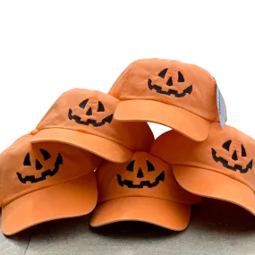 Jack-o-lantern Baseball Caps in Orange or Black - SALE PAGE