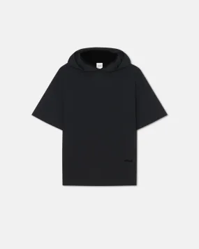 Kacper - Cotton-Jersey Hooded T-Shirt - Black