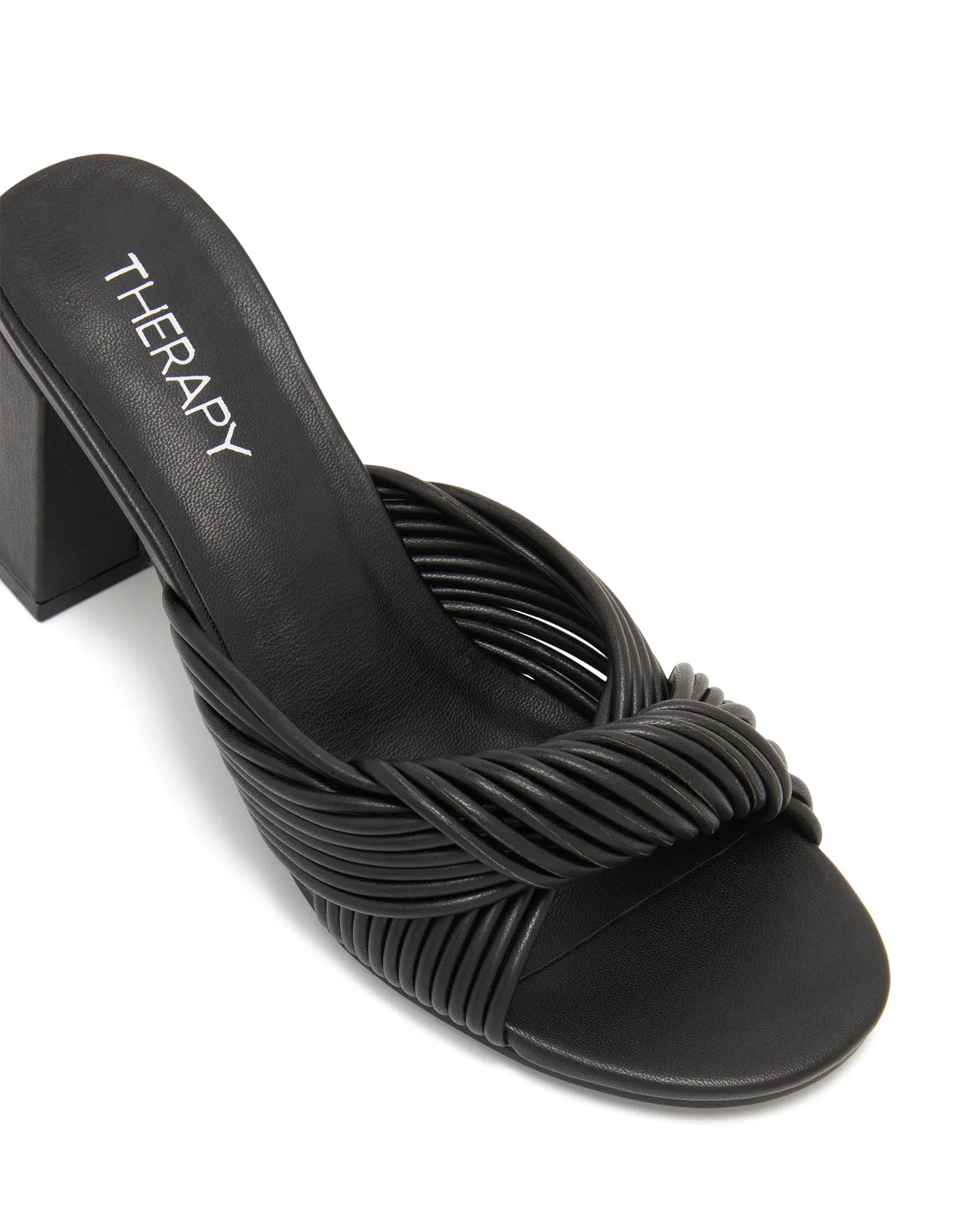 Kaylee Heel Black Smooth