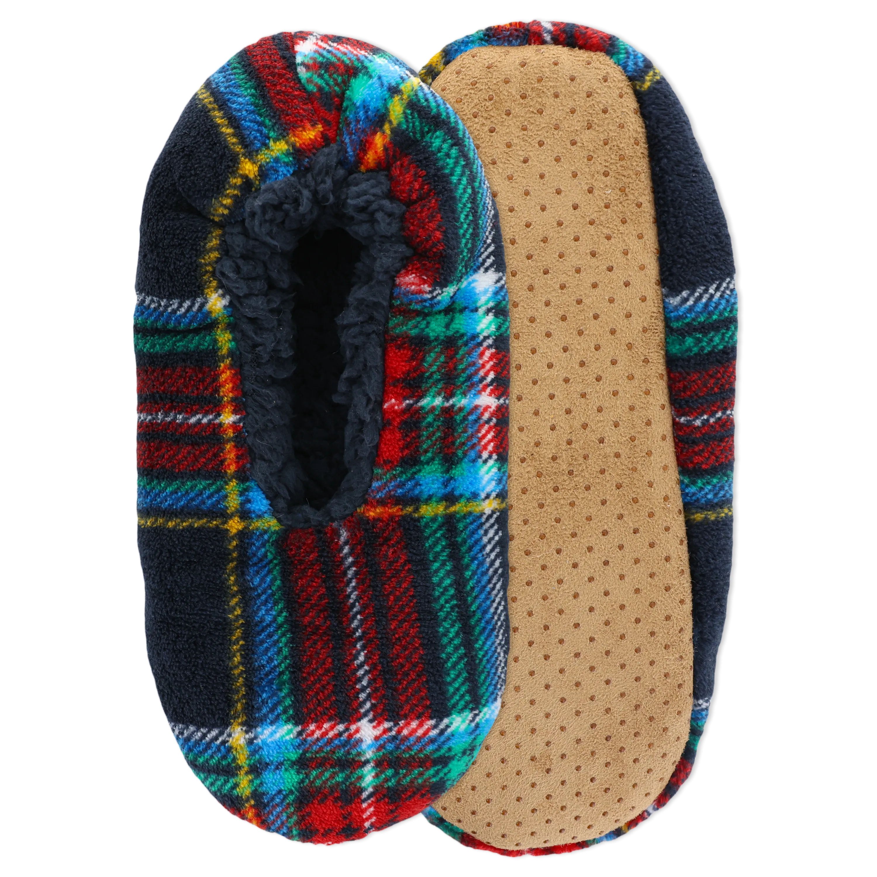 K.Bell Women's Soft & Dreamy™ Plaid Sherpa Slipper