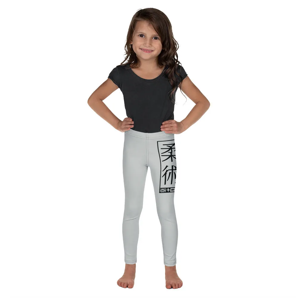 Kid's Girls Yoga Pants Workout Leggings Jiu-Jitsu 018 - Smoke