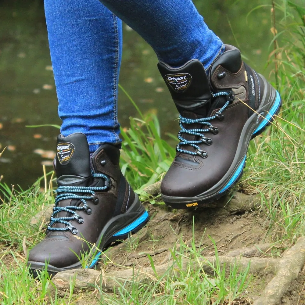 Ladies Walking Boots Grisport Glide Brown Waterproof Vibram Soles