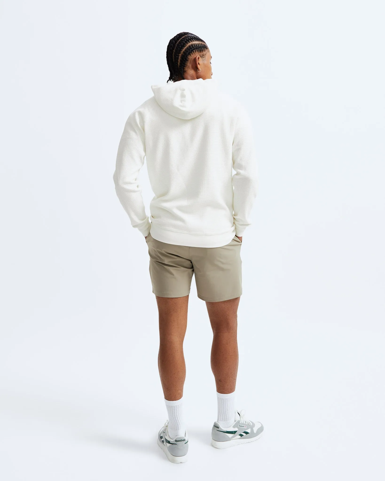 Lightweight Waffle Full Zip Hoodie