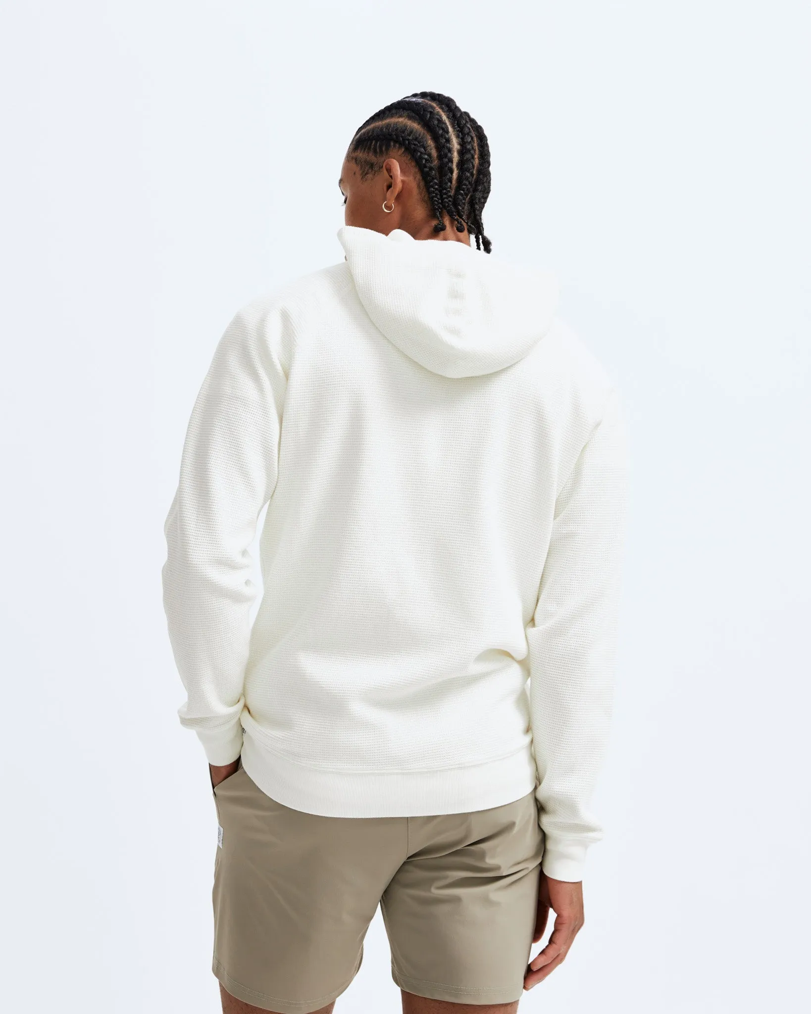 Lightweight Waffle Full Zip Hoodie