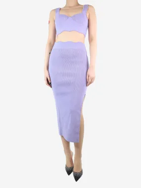 Lilac bralette and skirt set - size S