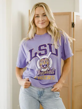 LSU Tigers Baseball Violet Tee