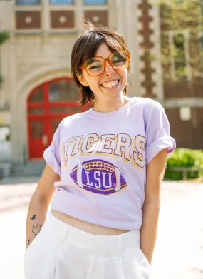 LSU Tigers Wonka Football Orchid Tee