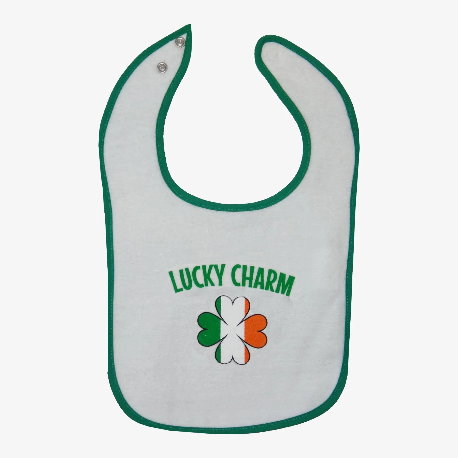 Lucky Charm Shamrock Flag of Ireland Bib