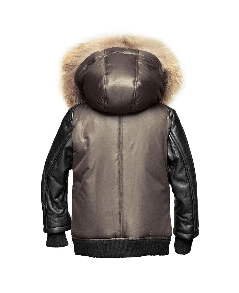 Lulu Unisex Jacket With Fur Trim