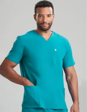 Mens 3-Pocket V-Neck Scrub Top