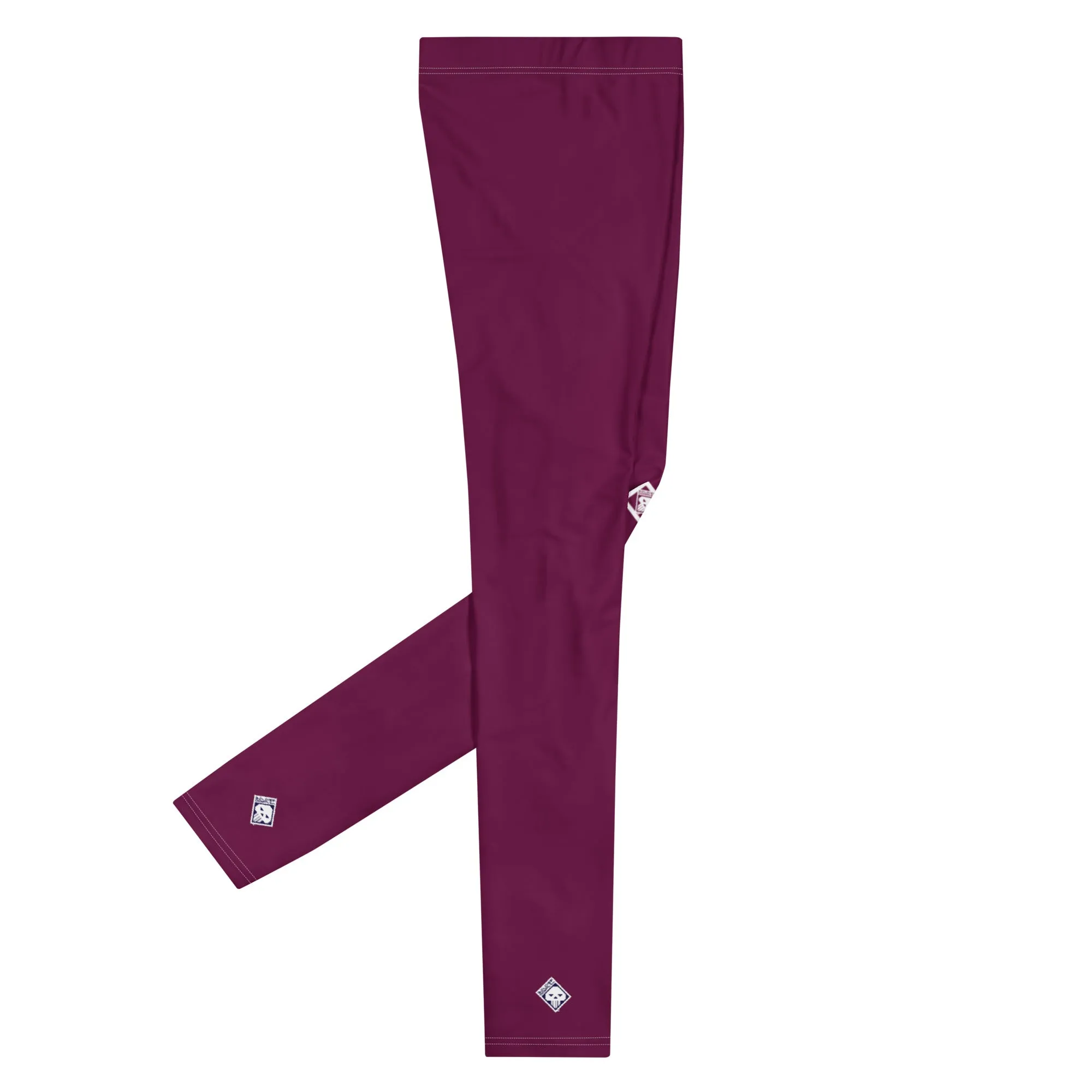 Men's Athletic Workout Leggings For Jiu Jitsu 013 - Tyrian Purple