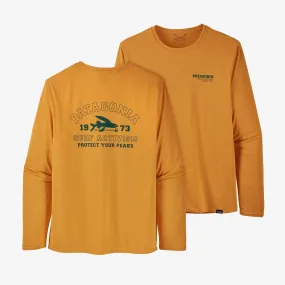 Men's Patagonia | Capilene Cool Daily Long Sleeve T-Shirt | Saffron X-Dye