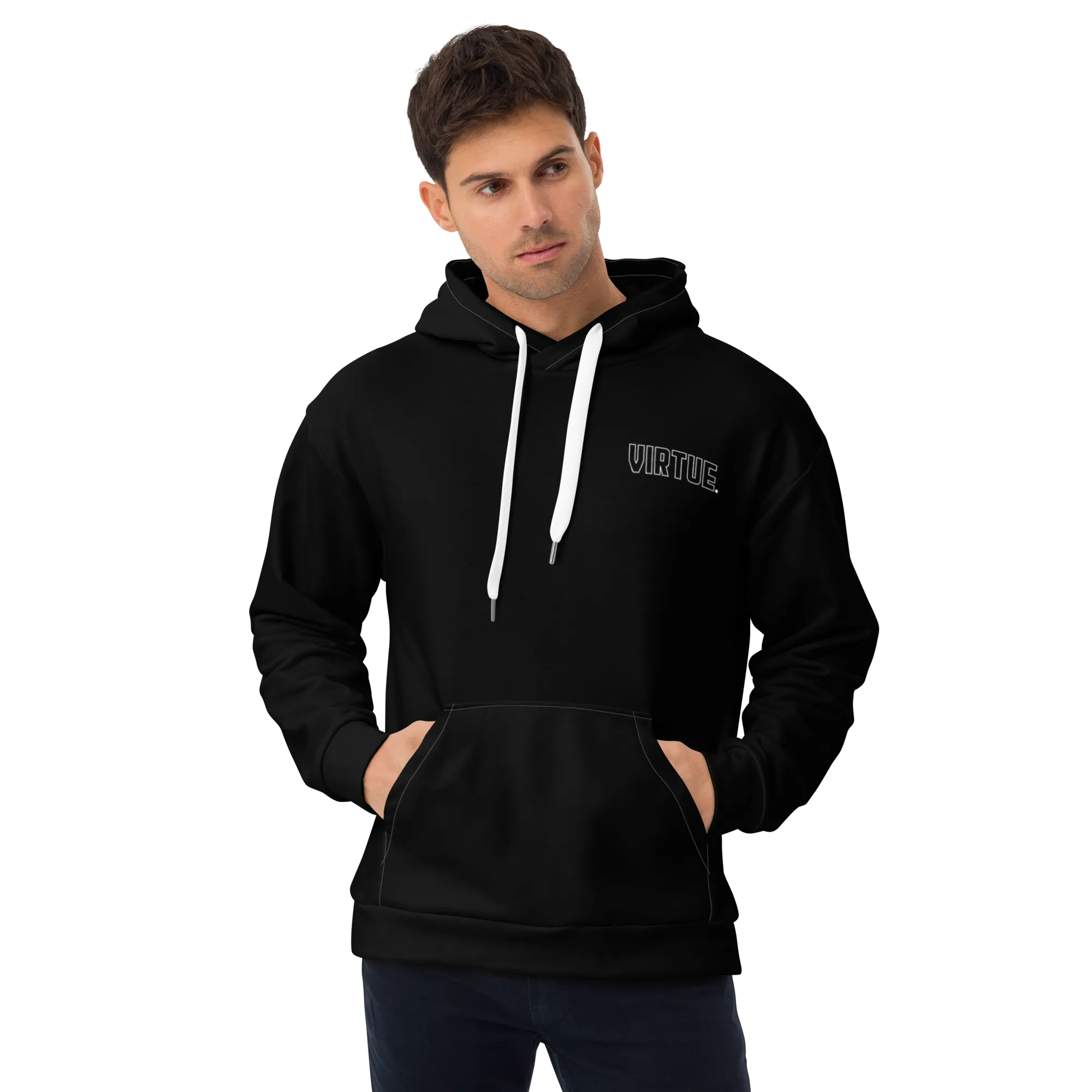 Men's Virtue Theme Graphic Drop Shoulder Hoodie