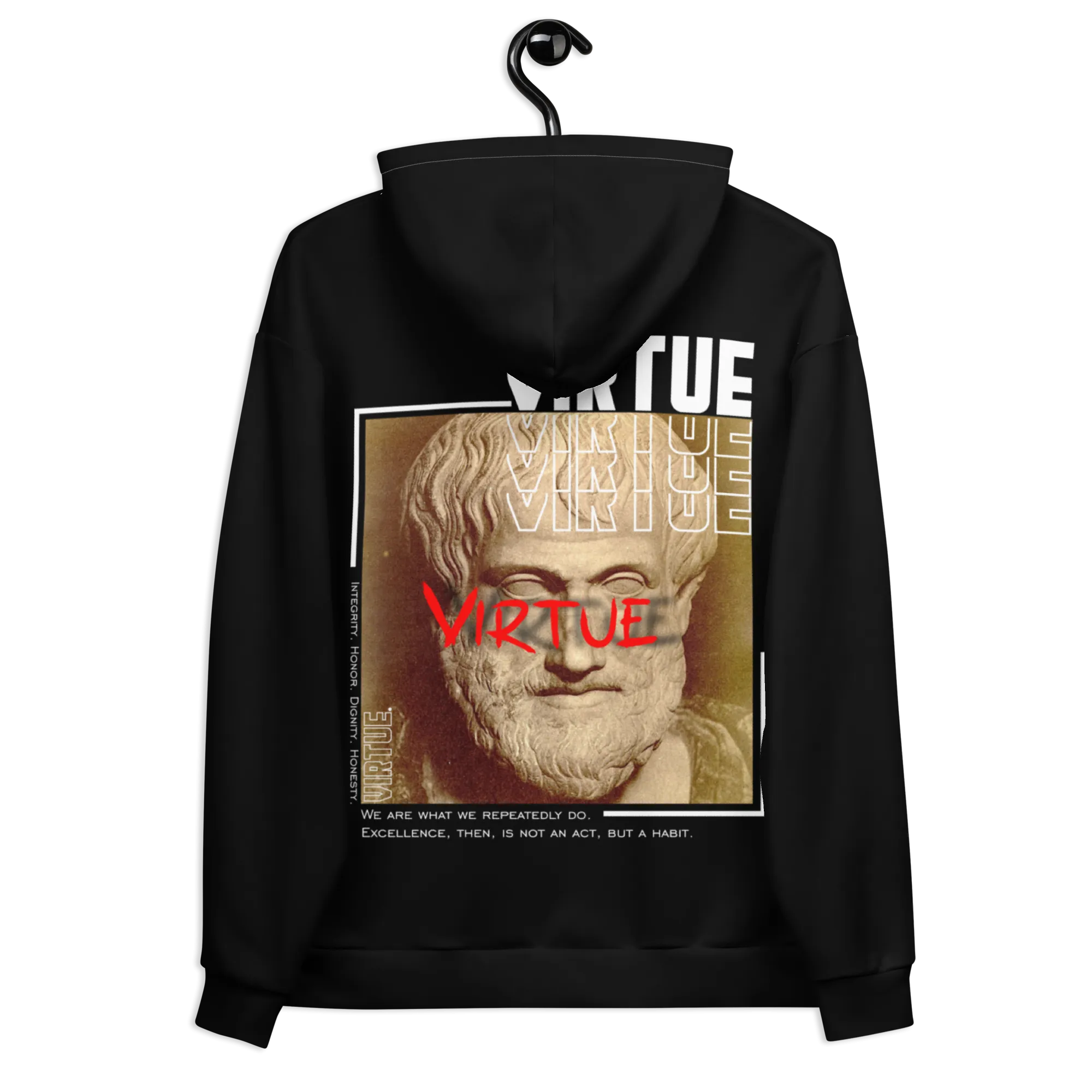 Men's Virtue Theme Graphic Drop Shoulder Hoodie