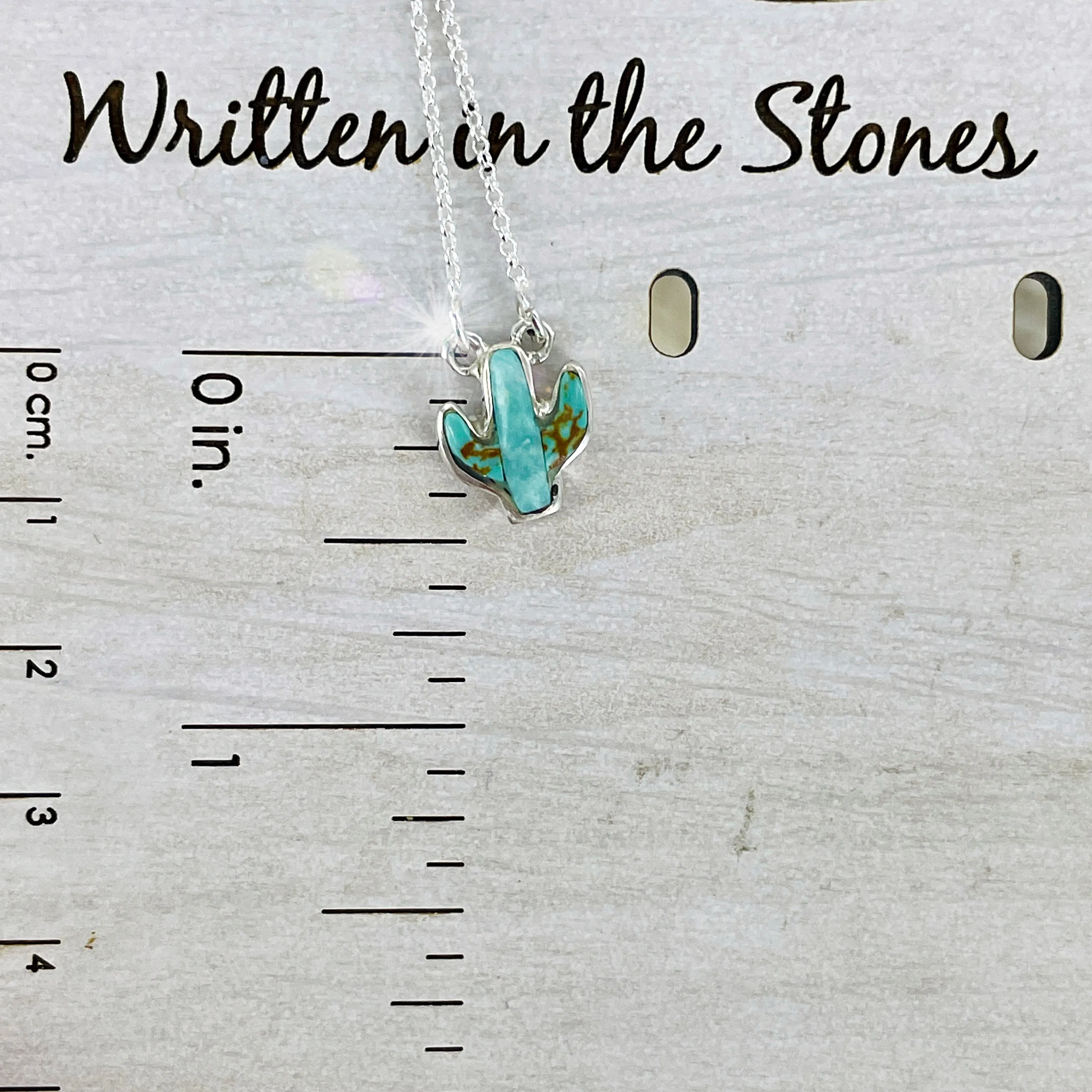 Mini Cactus Turquoise Necklace