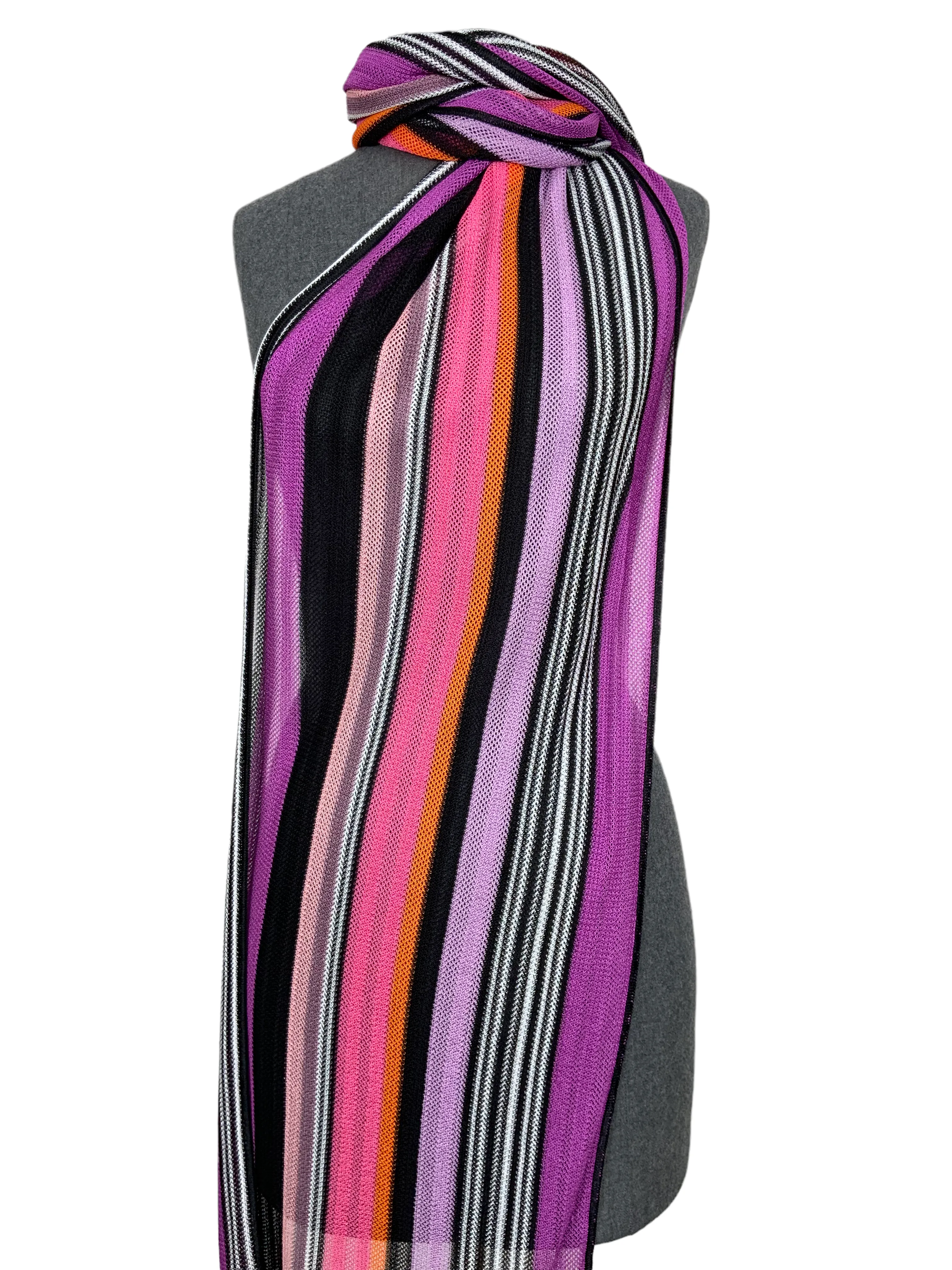 MISSONI Striped Silk Oblong Scarf