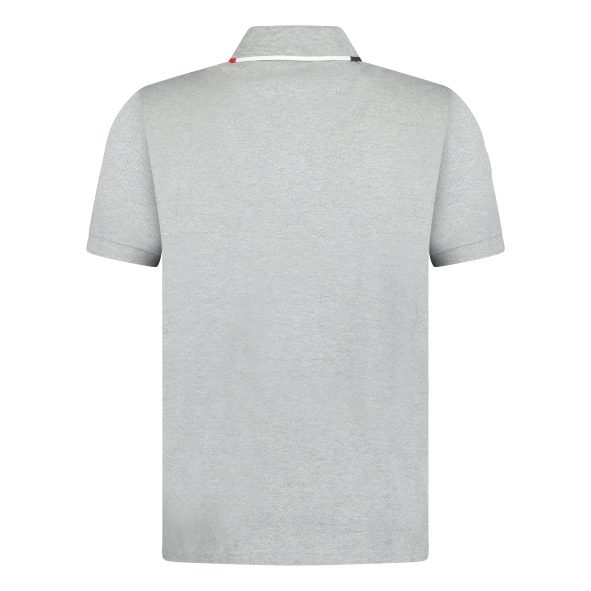 MONCLER SLEEVE LOGO POLO SHIRT GREY