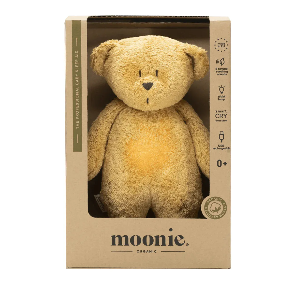 Moonie Humming Bear Light and Sleep Aid - Honey