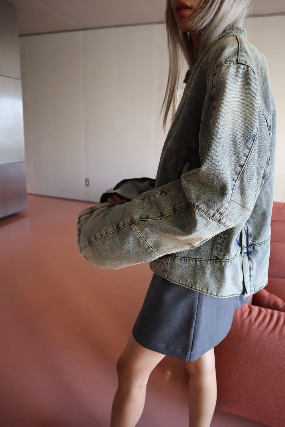 Moto Denim Jacket | Surface wave