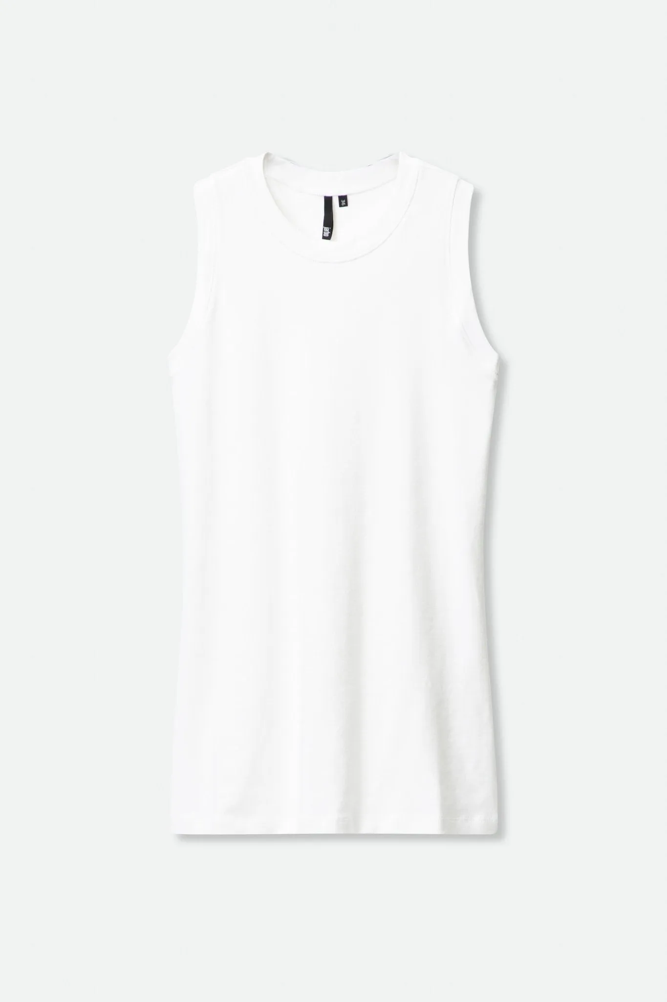 MUSCLE TANK HIGH HIP LENGTH IN PIMA COTTON