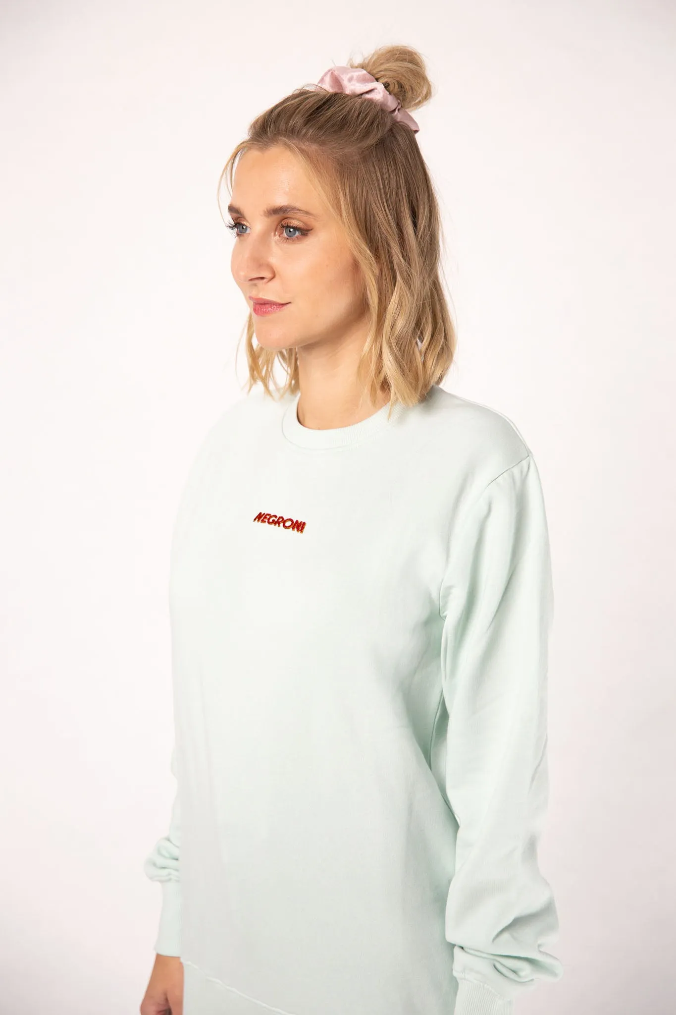 Negroni Signature | Bestickter Bio-Baumwoll Frauen Pullover