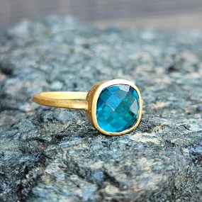 Neon Apatite Mountain Mist Ring