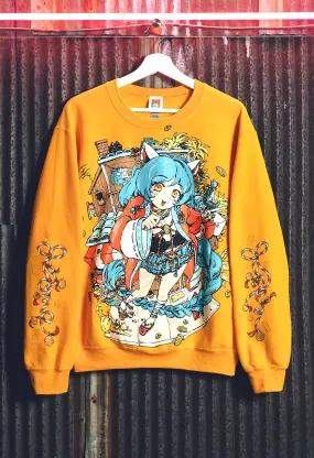 OMOCAT CATGIRL Gold Sweater