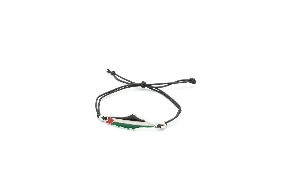 Palestine Flag Map Bracelet