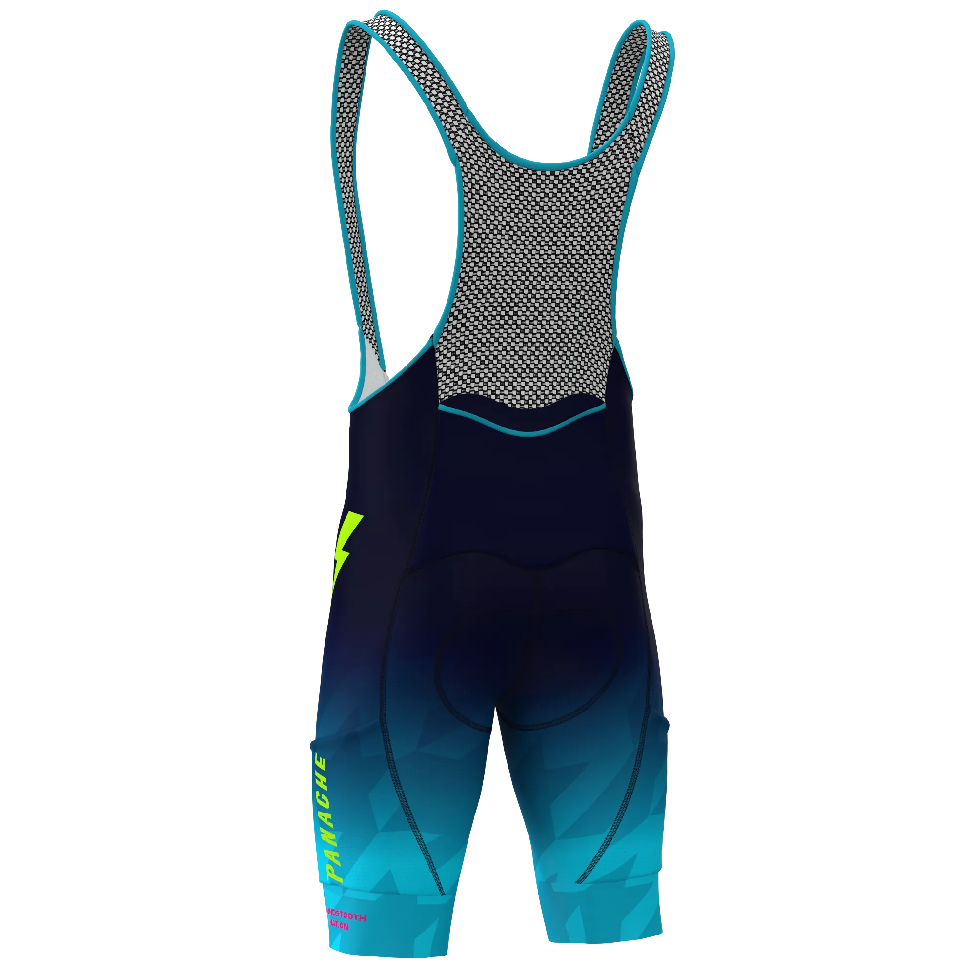 PANACHE NATION24 - Women's Cargo Pocket Bib Short - NEON BLUE