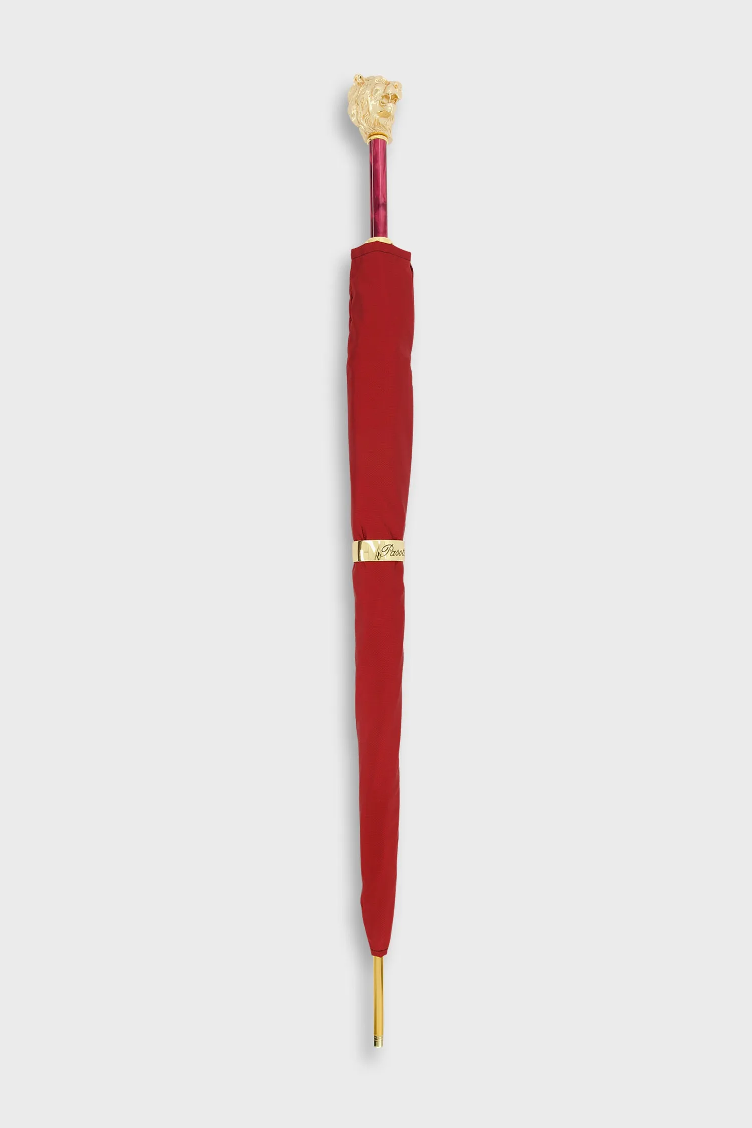 Pasotti Red/Gold Lion Umbrella