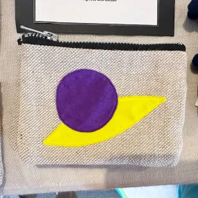 Peace Purse in Purple and Yellow