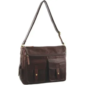 Pierre Cardin Rustic Leather Computer Bag/Satchel PC2806