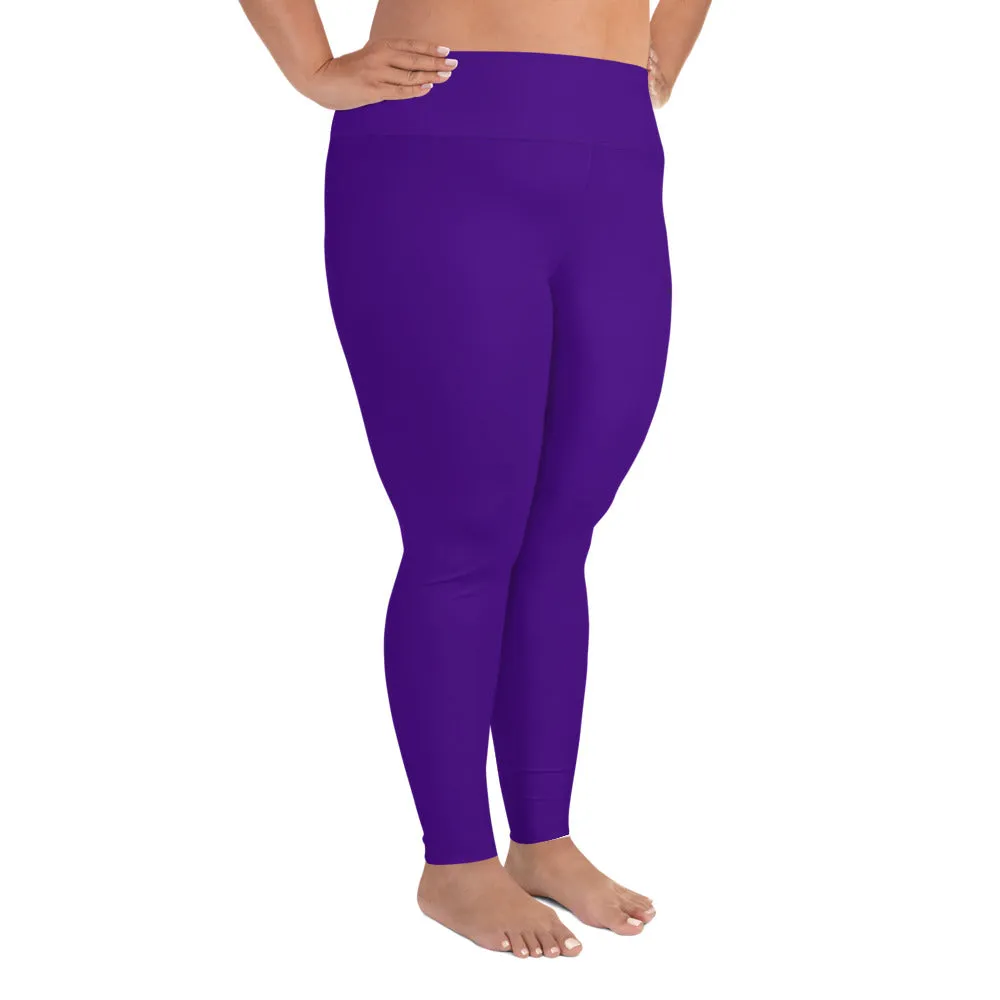 Plus Size Leggings Purple