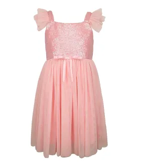 Popatu Little Girls Sequin Tulle Dress