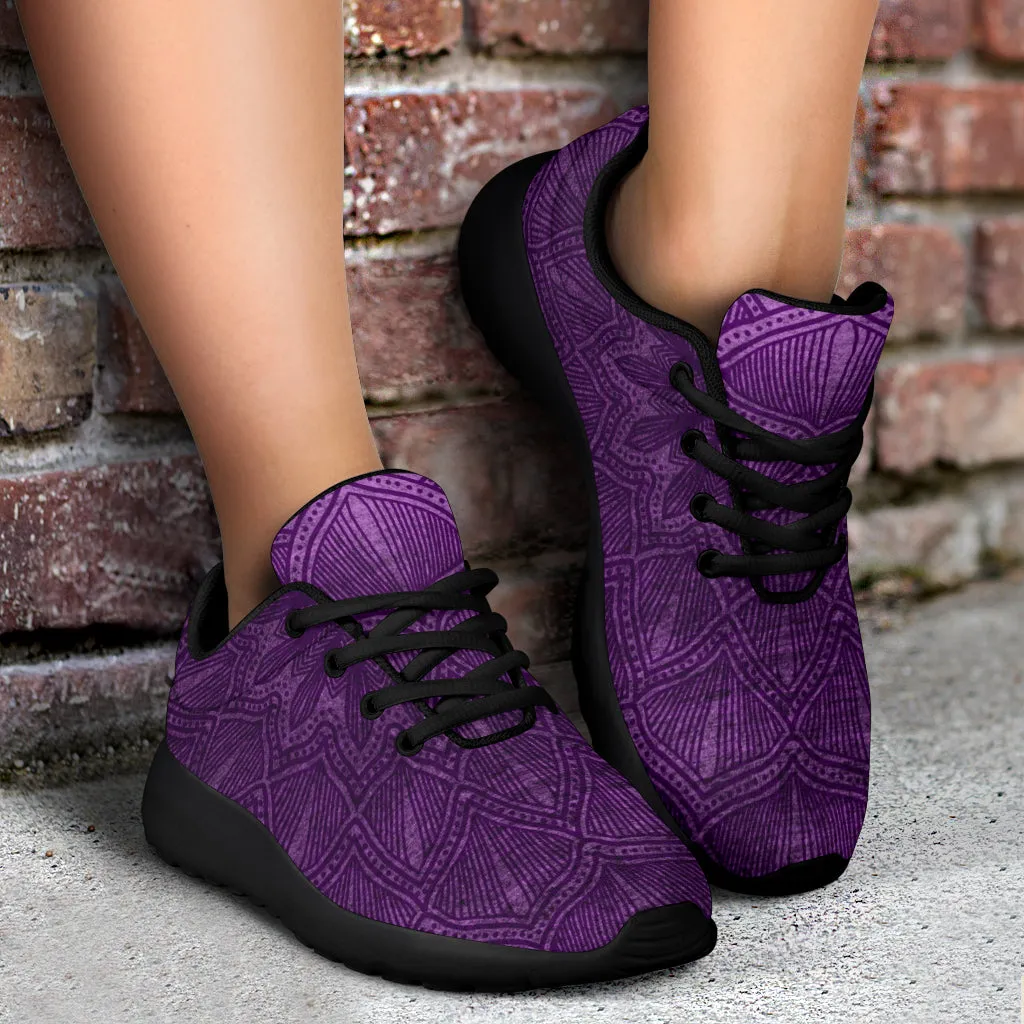 Purple Mandala Sport Sneakers