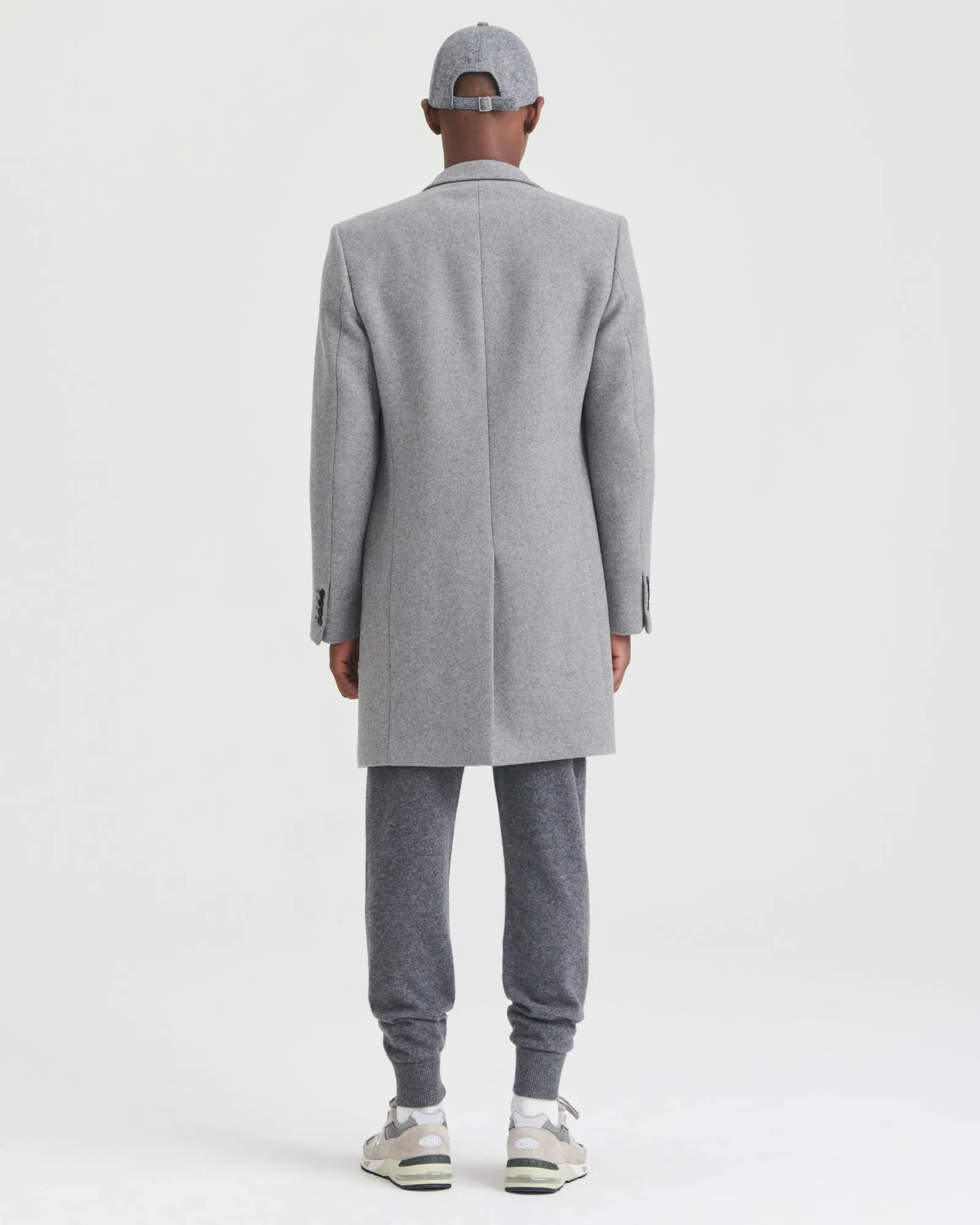 Reclaimed Cashmere Tailored Coat